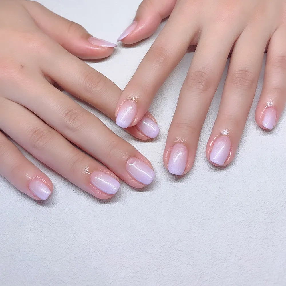 Gradation パープルパール..💟 ネイルサロン エスネイル Private Salon S.Nail
