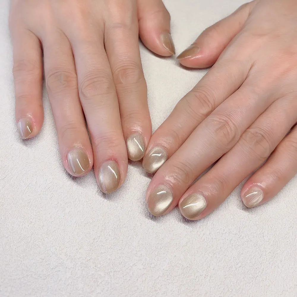 Design gel ゴールドマグネット🥂❤︎ ネイルサロン エスネイル Private Salon S.Nail